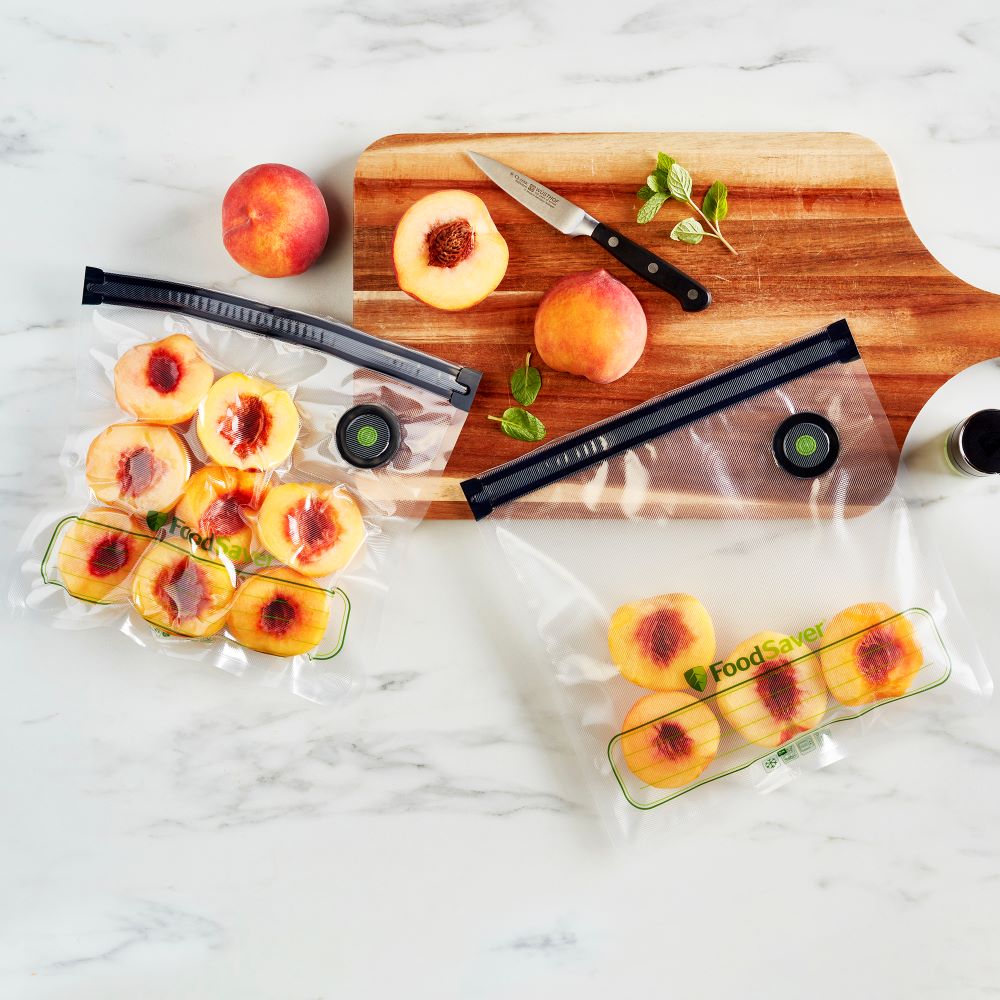 How long can I store FoodSaver Reusable bags in the freezer and keep food safe?